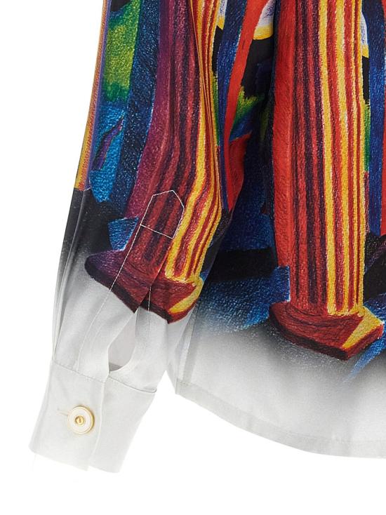 25SS 카사블랑카 긴팔 셔츠 UMPS25SH00601MIDNIGHTACROPOLIS MULTICOLOR - CASABLANCA