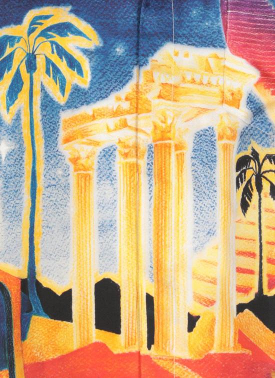 25SS 카사블랑카 긴팔 셔츠 UMPS25SH00601MIDNIGHTACROPOLIS MULTICOLOR - CASABLANCA