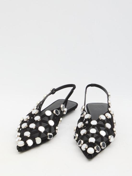 25SS 디 아티코 뮬/슬리퍼 5933473 246WSH00801 LBT007SA 100 Black - THE ATTICO