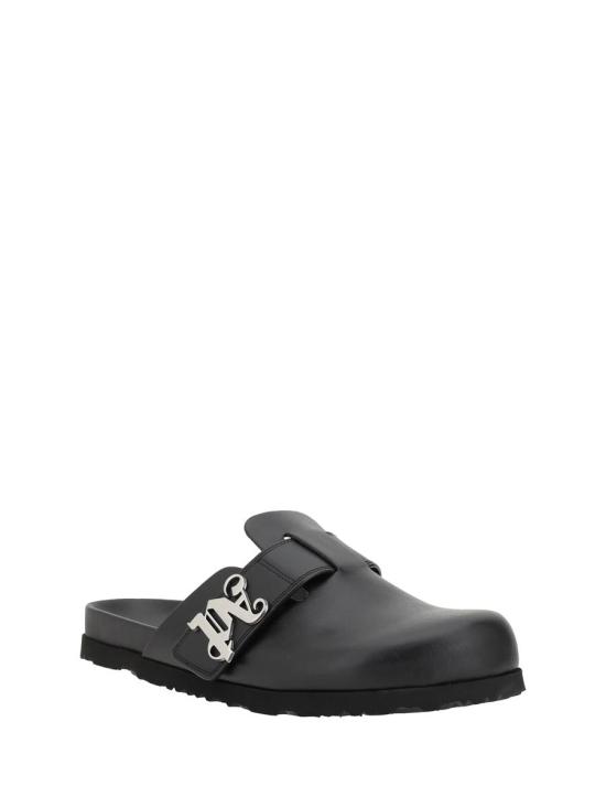 25SS 팜앤젤스 샌들 PMIJ00AS25LEA001 1000 Black - PALM ANGELS