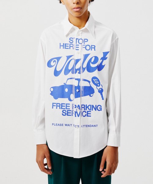  레이트 체크아웃 반팔 셔츠 LTCU3FRSH003WH WHITE DOM