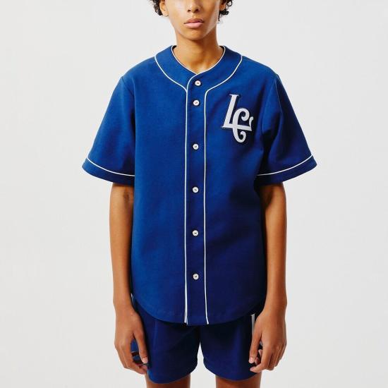  레이트 체크아웃 반팔 셔츠 LTCU3FRSH012NV NAVY DOM