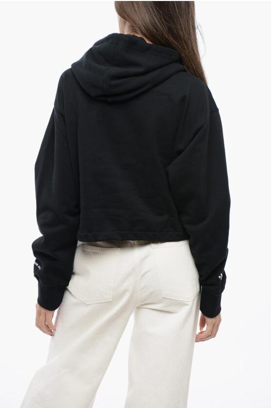  컨버스 후드 티셔츠 10026802 A01 0 CONVERSE BLACK Black - CONVERSE