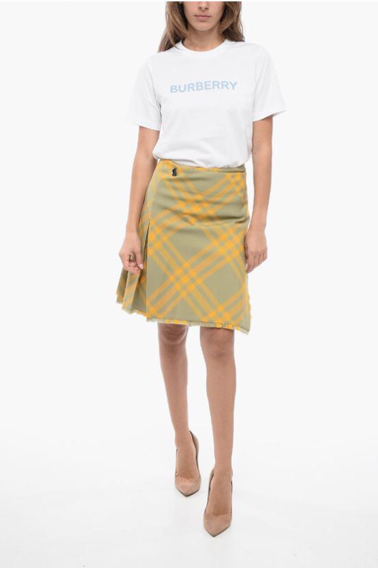  버버리 숏 스커트 8077203 B7363 149140 Yellow - BURBERRY