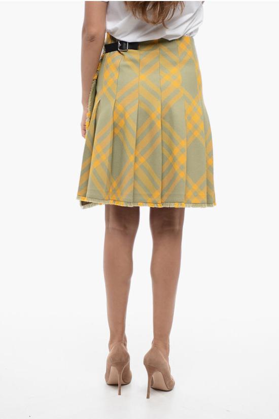  버버리 숏 스커트 8077203 B7363 149140 Yellow - BURBERRY