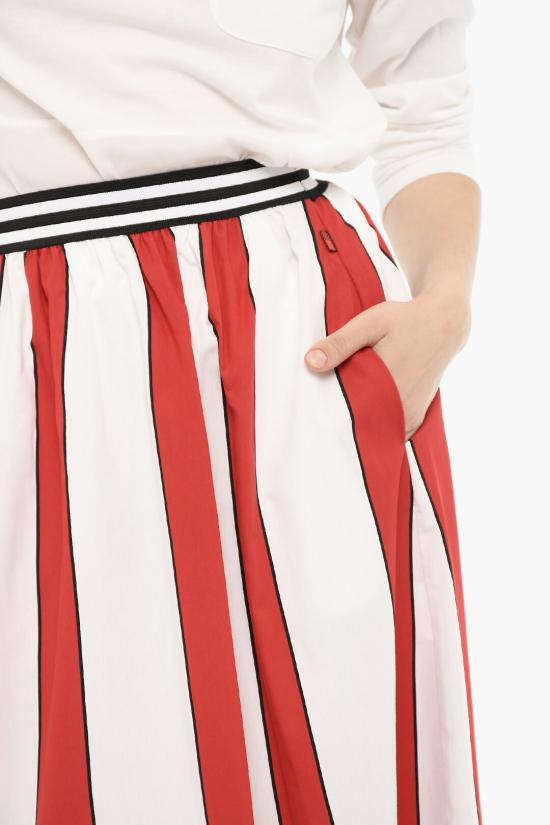  울리치 롱 스커트 CFWWSK0019FRUT2111 5355 Bianco Rosso - WOOLRICH