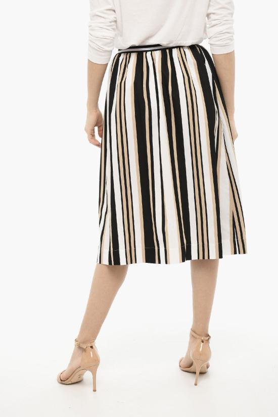  울리치 롱 스커트 CFWWSK0019FRUT2111 1514 Beige Bianco e Nero - WOOLRICH