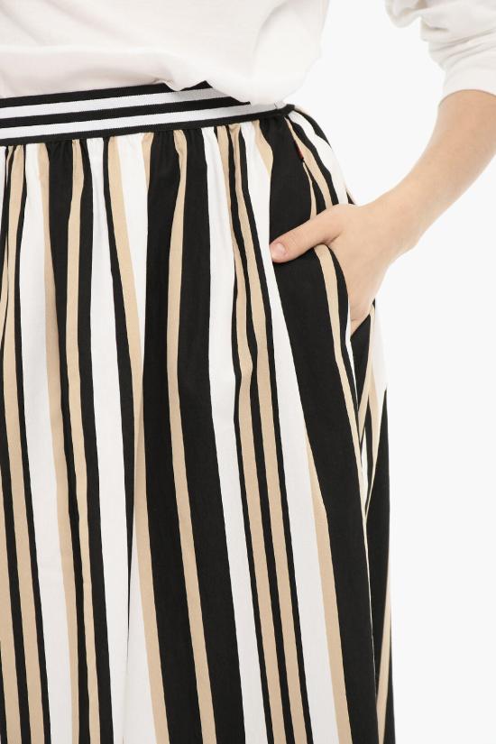  울리치 롱 스커트 CFWWSK0019FRUT2111 1514 Beige Bianco e Nero - WOOLRICH