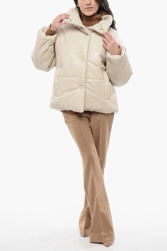  나누슈카 숏패딩 NW22CROW00171 0 CREME Beige - NANUSHKA