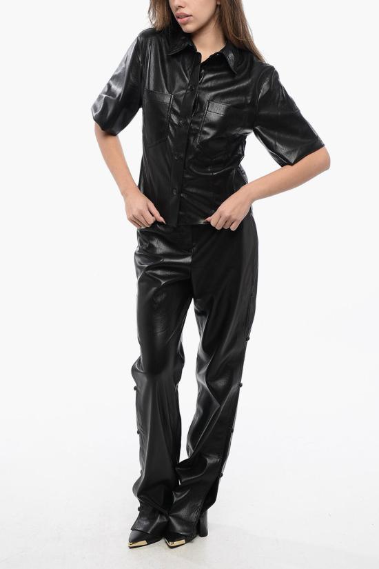  나누슈카 블라우스 NW22CRTP03399 0 BLACK Black - NANUSHKA