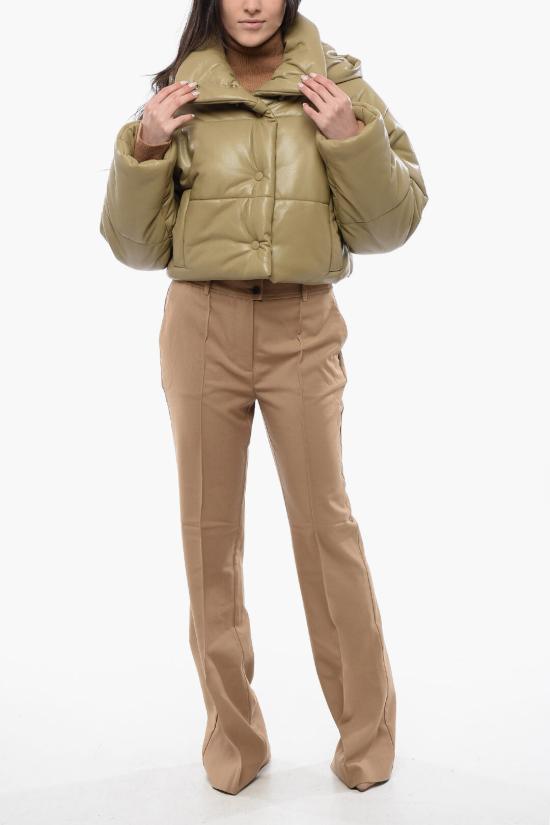  나누슈카 숏패딩 NW23PFOW01965 0 KHAKI Brown - NANUSHKA