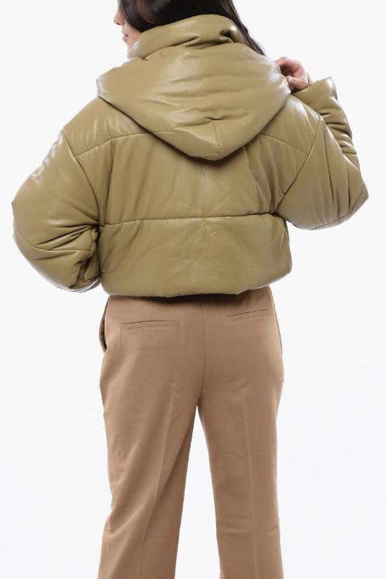  나누슈카 숏패딩 NW23PFOW01965 0 KHAKI Brown - NANUSHKA