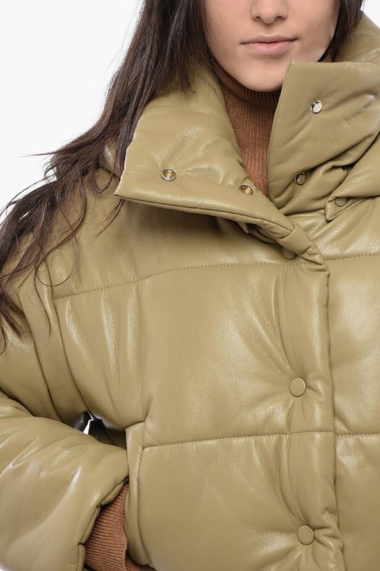  나누슈카 숏패딩 NW23PFOW01965 0 KHAKI Brown - NANUSHKA