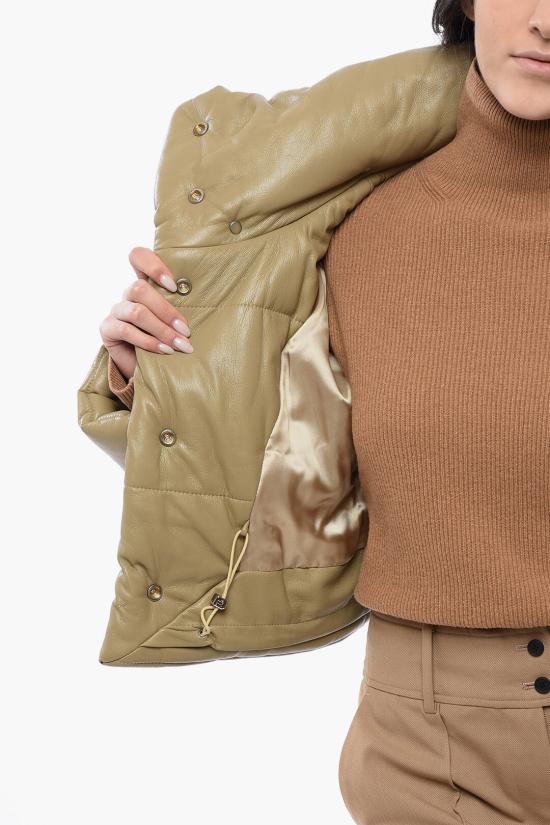  나누슈카 숏패딩 NW23PFOW01965 0 KHAKI Brown - NANUSHKA