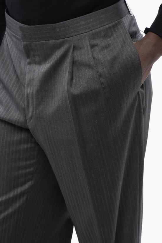  꼬르넬리아니 스트레이트 팬츠 675108 1110034 000 Gray - CORNELIANI