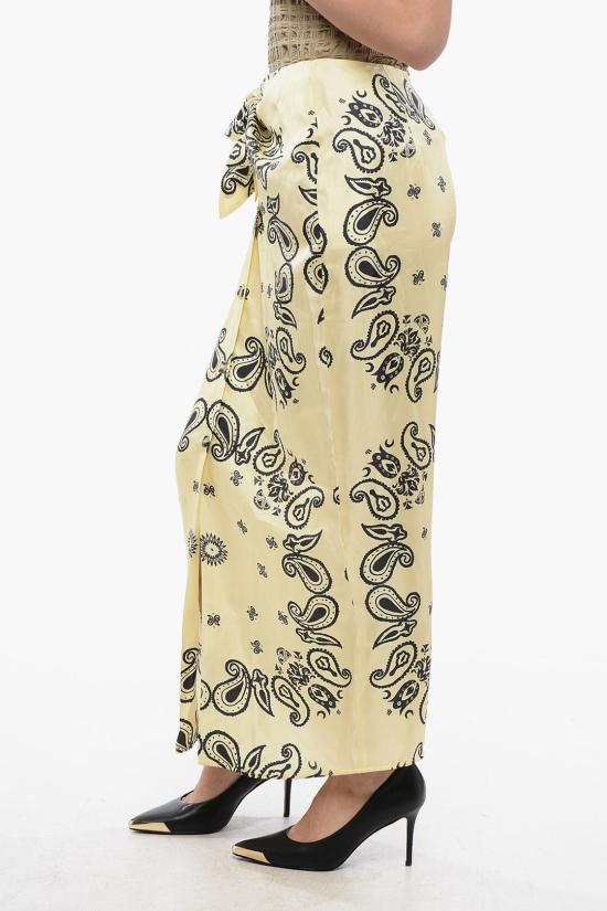  나누슈카 롱 스커트 NW23PFSK00811 0 BANDANA LARGE SCALE Yellow - NANUSHKA