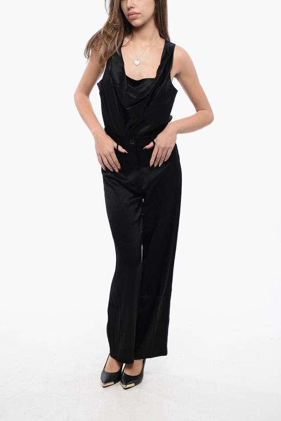  나누슈카 스트레이트 팬츠 NW20CRPA03699 0 BLACK Black - NANUSHKA