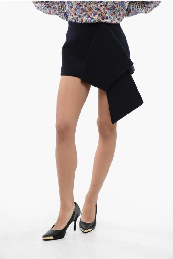  프라다 숏 스커트 P152X 13QC F0008 Midnight blue