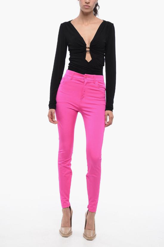  발렌시아가 스트레이트 팬츠 704752 TVK15 6840 Pink - BALENCIAGA