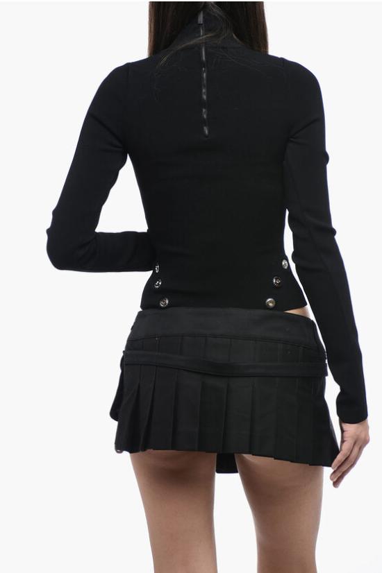  오프화이트 긴팔 티셔츠 OWHF049F23 KNI001 1000 Black - OFF WHITE