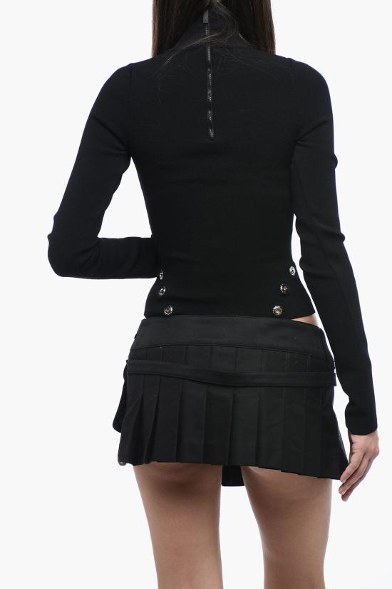  오프화이트 긴팔 티셔츠 OWHF049F23 KNI001 1000 Black - OFF WHITE