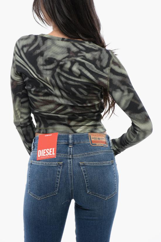  디젤 반팔 티셔츠 A13439 0EPAL 5AFA Military Green - DIESEL