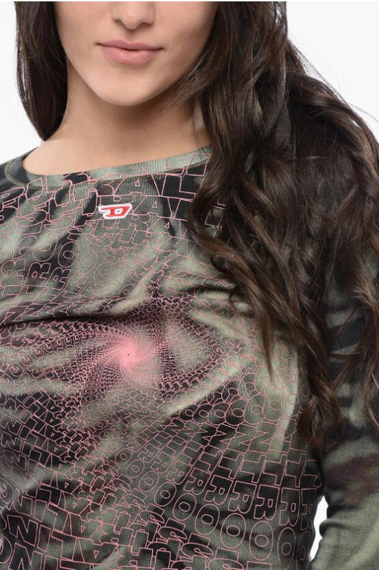  디젤 반팔 티셔츠 A13439 0EPAL 5AFA Military Green - DIESEL