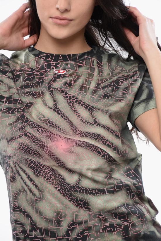  디젤 반팔 티셔츠 A13440 0AJBG 5AFA Military Green - DIESEL