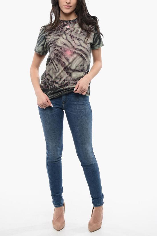  디젤 반팔 티셔츠 A13440 0AJBG 5AFA Military Green - DIESEL