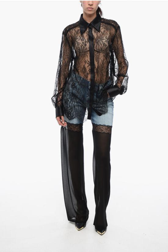  돌체앤가바나 블라우스 F5R42T MLMAE N0000 Black - DOLCE & GABBANA