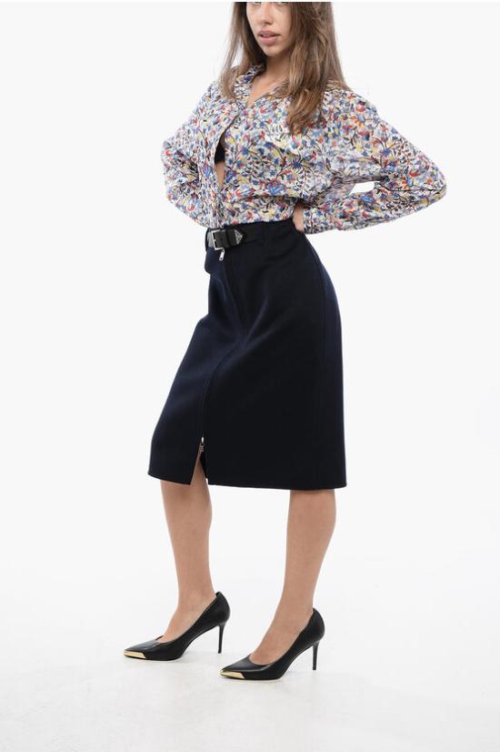  프라다 스커트 P189VES231 13FY F0008 Midnight blue - PRADA