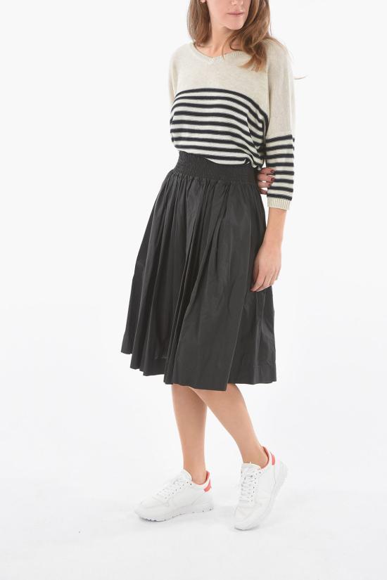  울리치 미디 스커트 CFWWSK0021FRUT1509 100 Black - WOOLRICH