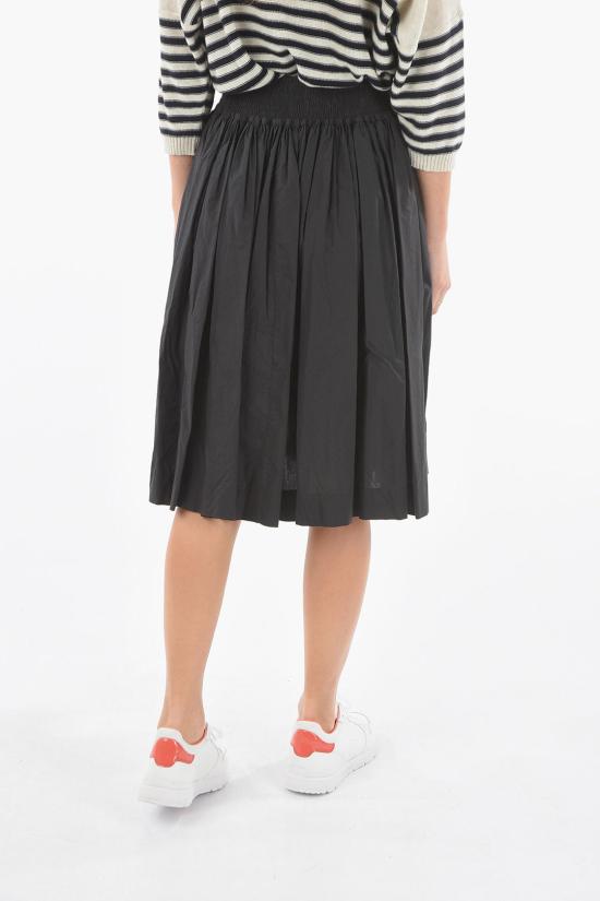  울리치 미디 스커트 CFWWSK0021FRUT1509 100 Black - WOOLRICH