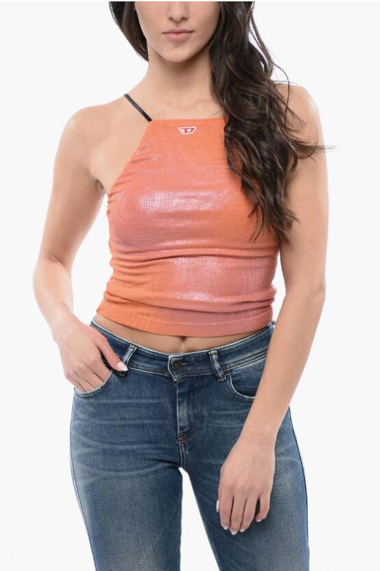  디젤 민소매 티셔츠 A12160 0EPAG 36LA Orange