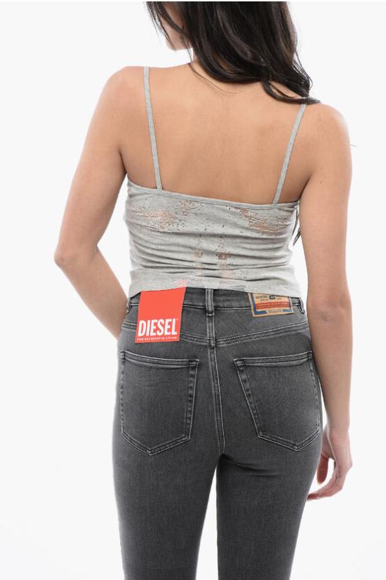  디젤 민소매 티셔츠 A12585 0SHAY 9CBA Gray - DIESEL