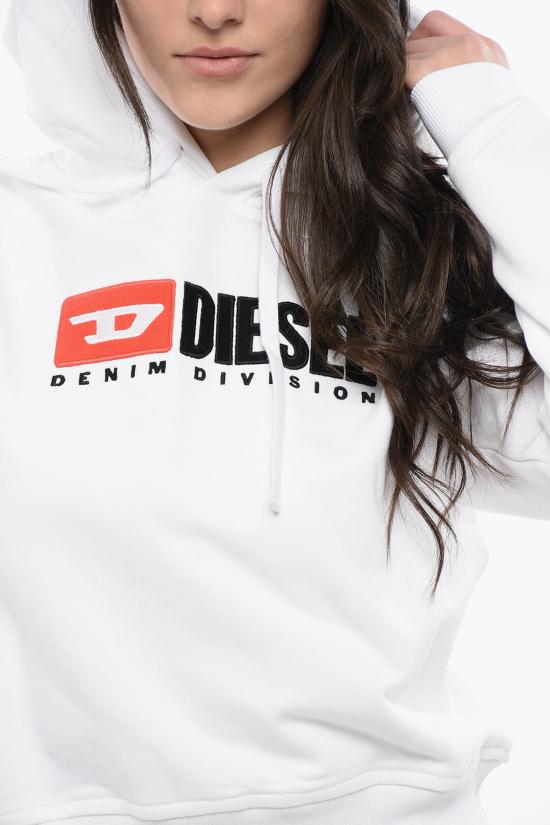  디젤 후드 티셔츠 A05029 0BAWT 100 White - DIESEL