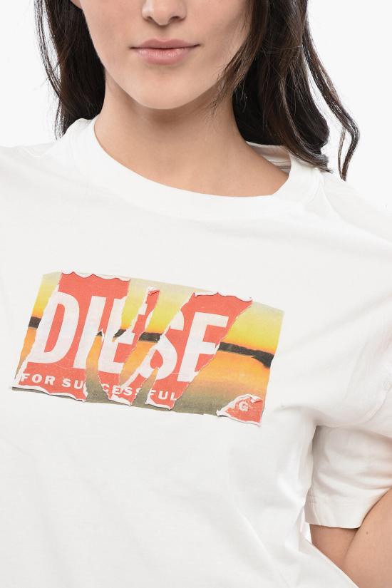  디젤 반팔 티셔츠 A11498 0JYYF 141 White - DIESEL