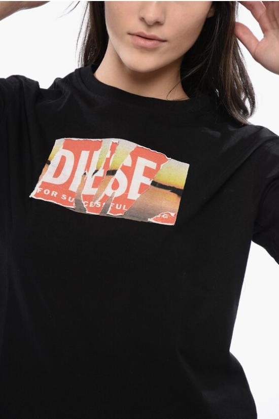  디젤 반팔 티셔츠 A11498 0JYYF 9XX Black - DIESEL