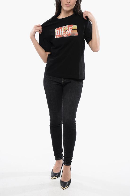  디젤 반팔 티셔츠 A11498 0JYYF 9XX Black - DIESEL