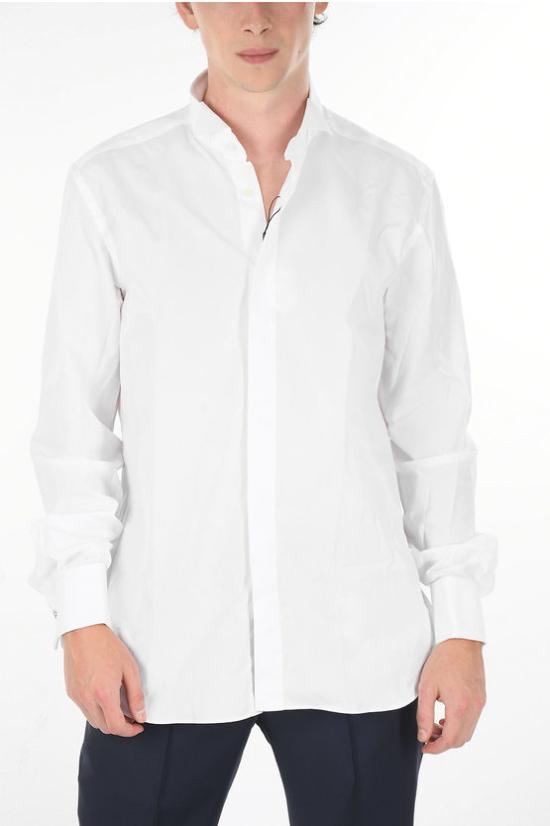  꼬르넬리아니 긴팔 셔츠 77E191 6111000 028 White - CORNELIANI