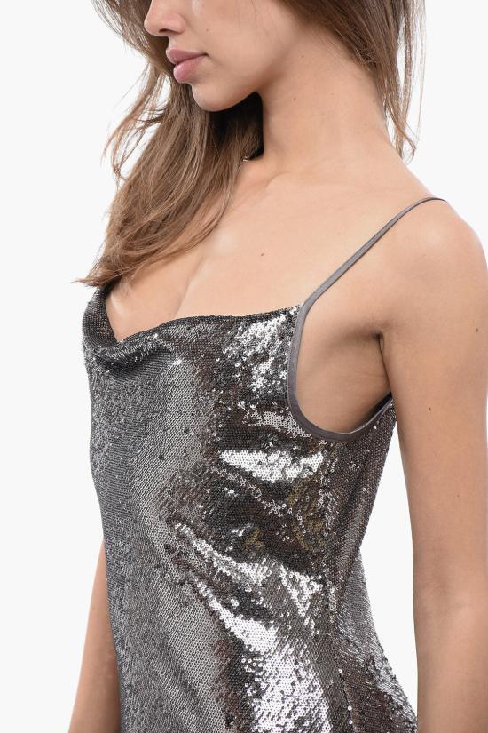  올세인츠 숏 원피스 HADLEY WD167Z GUNMETAL GREY Gray - ALLSAINTS