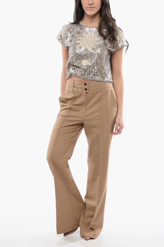  올세인츠 스트레이트 팬츠 SEVENH WT518Z CAMEL BROWN Beige - ALLSAINTS