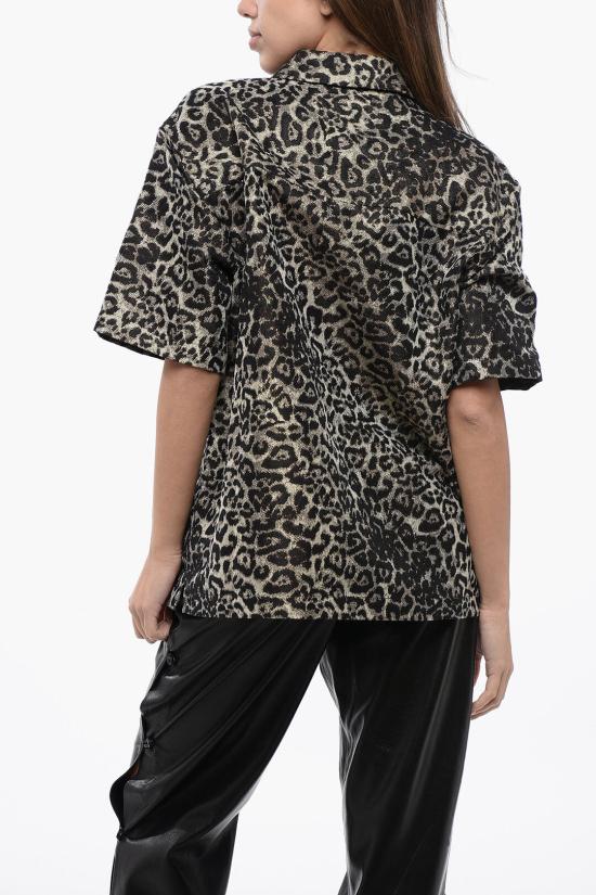 올세인츠 블라우스 JEMI WT063Z LEOPARD GOLD Multicolor - ALLSAINTS
