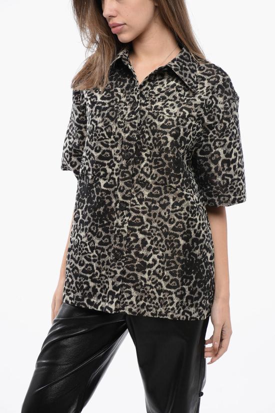  올세인츠 블라우스 JEMI WT063Z LEOPARD GOLD Multicolor