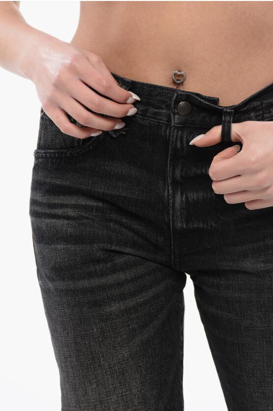  알13 데님 팬츠 R13WD103 D175A 0 ETON BLACK SELVEDGE Black - R13