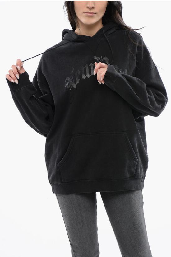  알13 후드 티셔츠 R13WK005 K099C 0 ACID BLACK Black