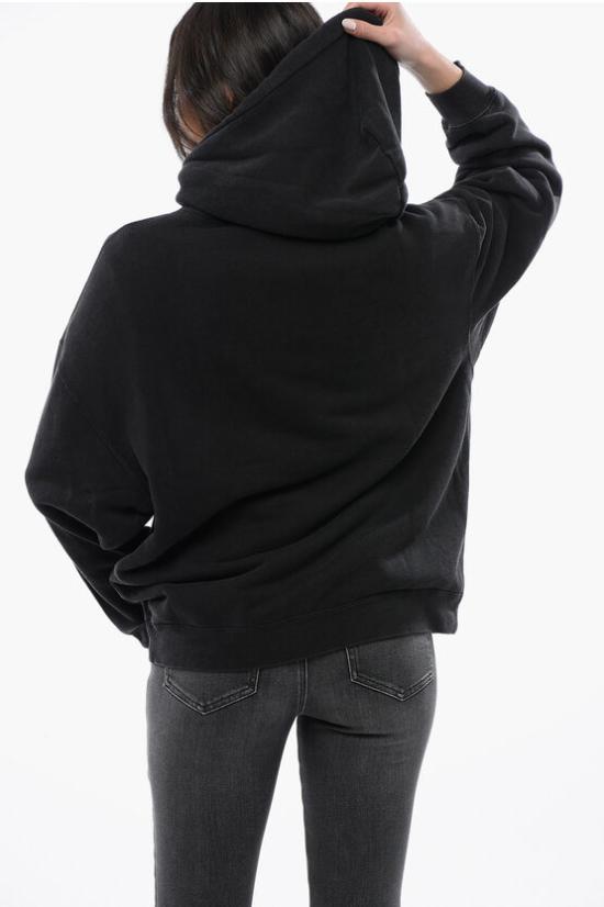  알13 후드 티셔츠 R13WK005 K099C 0 ACID BLACK Black - R13