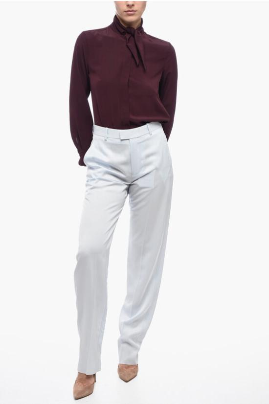  보테가베네타 스트레이트 팬츠 770908 V35E0 1582 Light blue - BOTTEGA VENETA