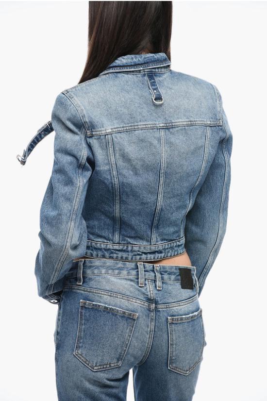  오프화이트 데님 자켓 OWYE048F23 DEN001 4500 Blue - OFF WHITE