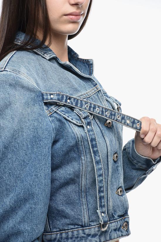  오프화이트 데님 자켓 OWYE048F23 DEN001 4500 Blue - OFF WHITE